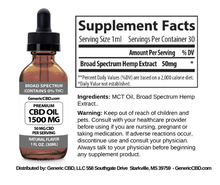 Load image into Gallery viewer, 1 Bottle (1500 MG CBD Each) CBD Oil Drops. (Natural Flavor)
