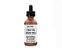 Load image into Gallery viewer, 1 Bottles (3500 MG CBD Each) CBD Oil Drops. (Natural Flavor)
