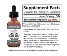 Load image into Gallery viewer, 1 Bottle (5500 MG CBD Each) CBD Oil Drops. (Natural Flavor) The 5500 is Our Strongest CBD OIL.
