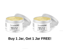 Load image into Gallery viewer, 1-Ounce Jar CBD Body Salve (500MG CBD Each). Buy 1 Jar and Get 1 Jar Free!
